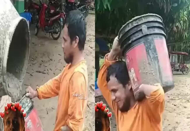 एक हाथ से मेहनत कर रहे युवक का प्रेरणादायक वीडियो वायरल