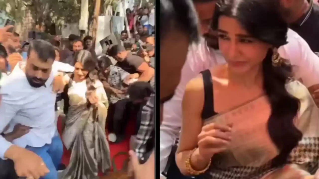 सामंथा रुथ प्रभु की सुरक्षा में चूक: हैदराबाद में भीड़ ने किया परेशान