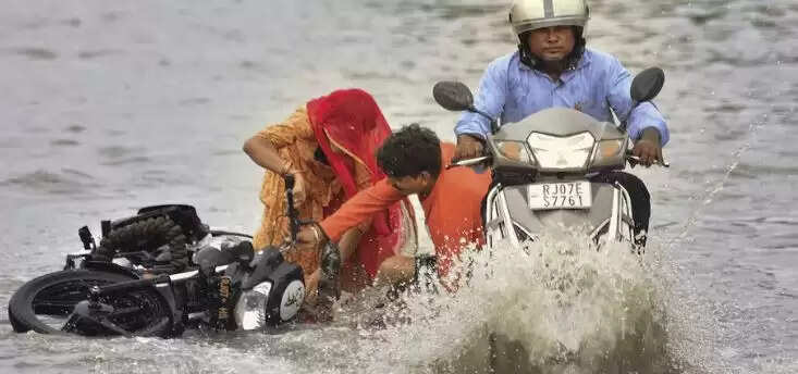 राजस्थान में भारी बारिश से जनजीवन प्रभावित, स्कूल और कॉलेज बंद