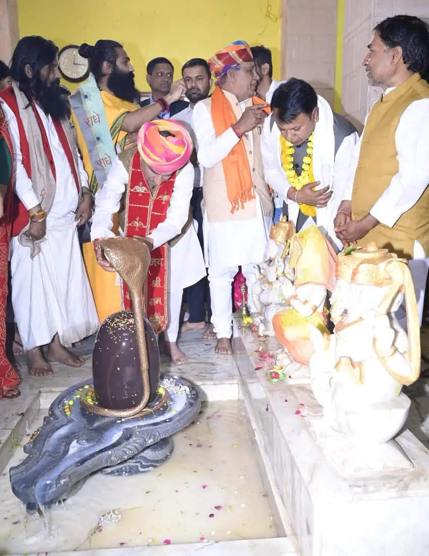 महाशिवरात्रि पर शिव आराधना, भाजपा अध्यक्ष मदन राठौड़ ने की एकता और अनुशासन की अपील