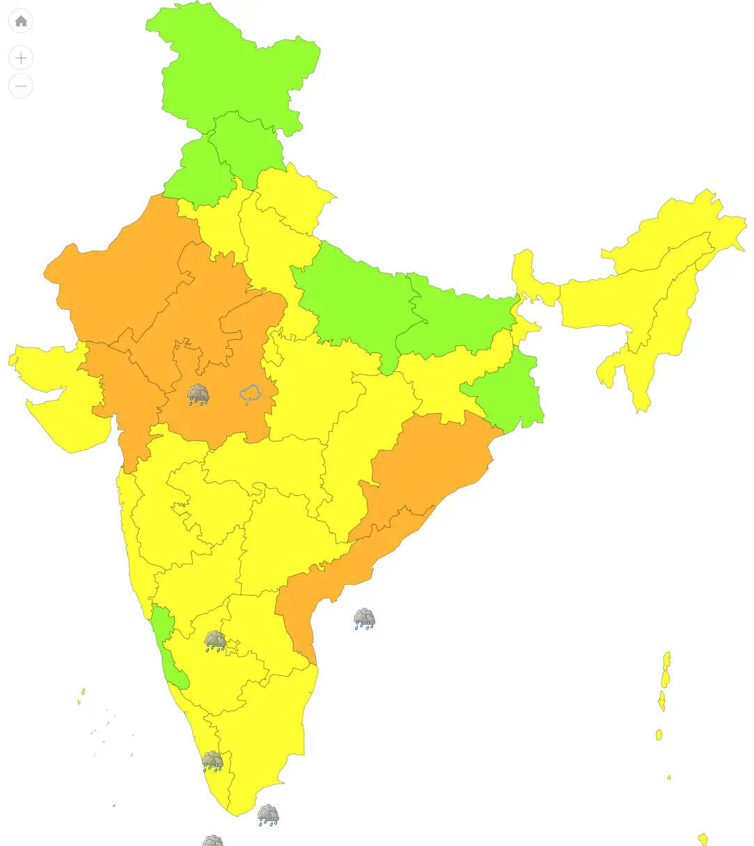 भारत में मौसम परिवर्तन: बारिश और तेज हवाओं का अलर्ट