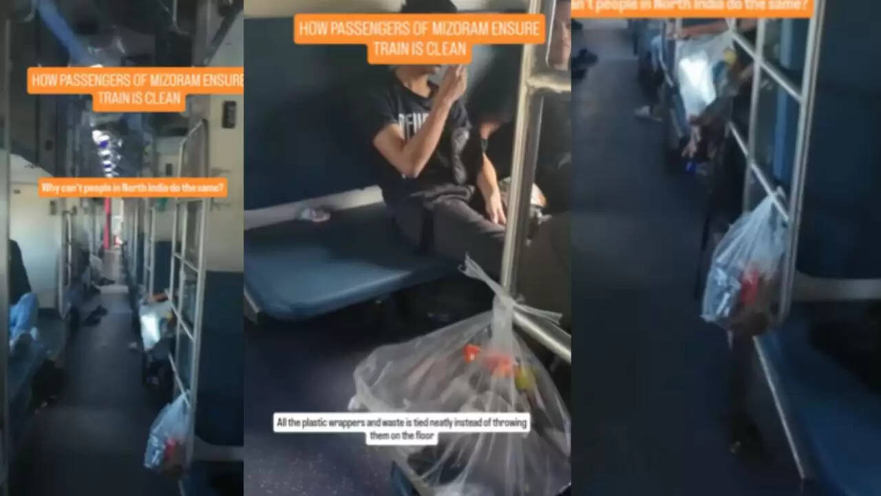 मिजोरम का वीडियो: ट्रेन सफाई में नागरिक जिम्मेदारी का अनूठा उदाहरण
