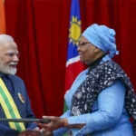 प्रधानमंत्री मोदी की नामीबिया यात्रा समाप्त, मिले सर्वोच्च सम्मान