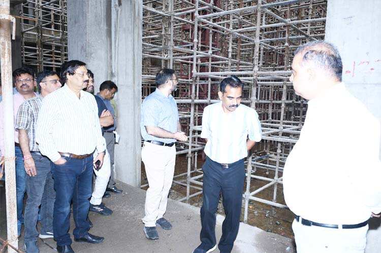निर्माणाधीन नए विधानसभा भवन हेतु बैठक एवं स्थल निरीक्षण