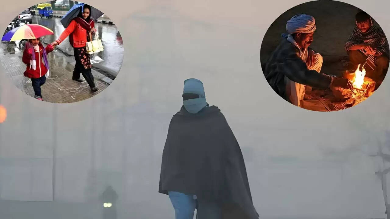 भारत में मौसम में बदलाव: भारी बारिश और ठंड का अलर्ट