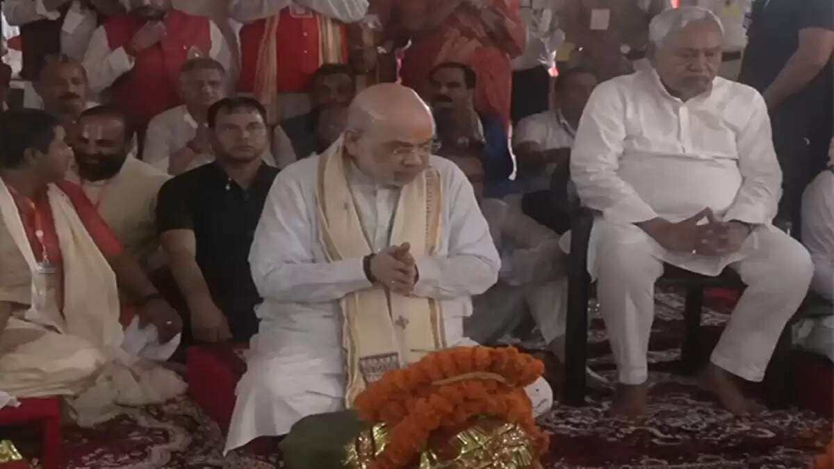 अमित शाह ने सीतामढ़ी में माता सीता मंदिर की आधारशिला रखी