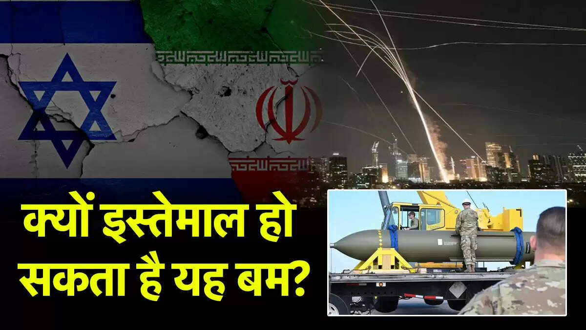 इजरायल-ईरान संघर्ष: अमेरिका की भूमिका और बंकर बस्टर बम की आवश्यकता