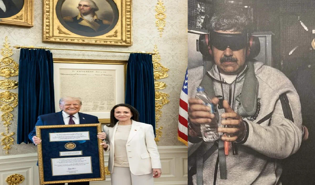 वेनेजुएला की नेता ने ट्रंप को सौंपा नोबेल शांति पुरस्कार