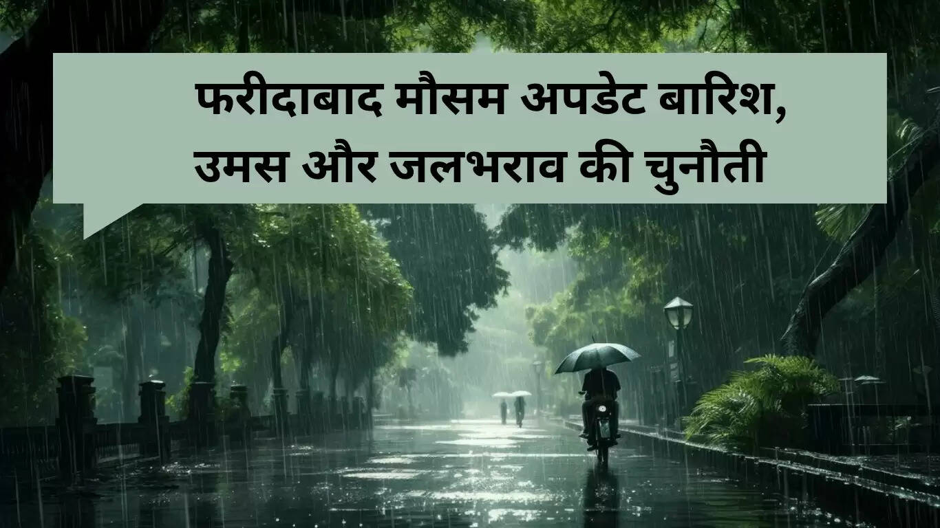 फरीदाबाद में 24 जून का मौसम: बारिश, उमस और स्वास्थ्य सावधानियाँ