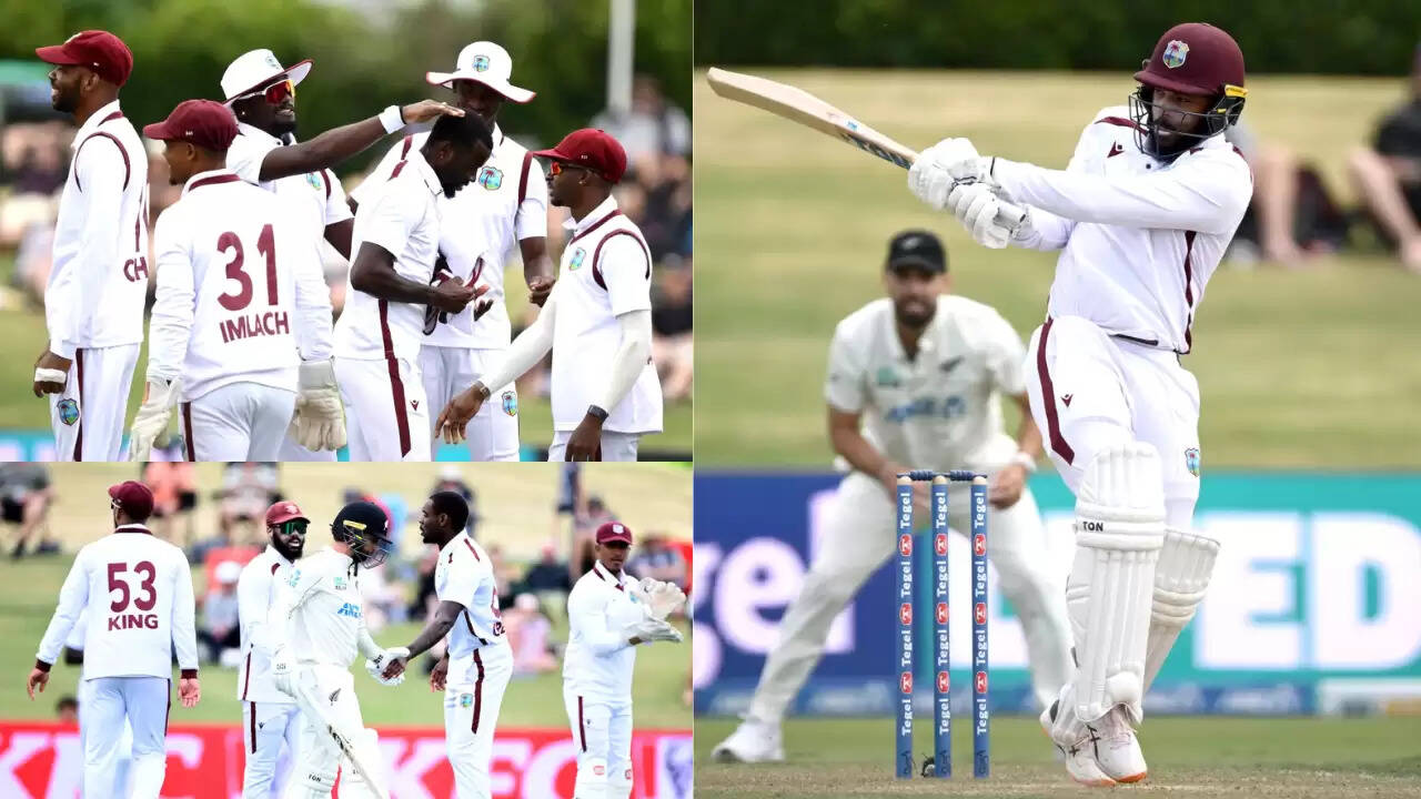 NZ vs WI: वेस्टइंडीज की मजबूत शुरुआत, न्यूजीलैंड के 578 रन का सामना