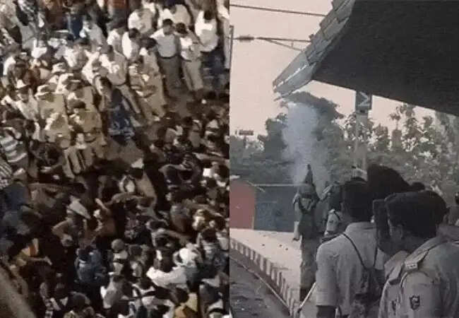 बिहार पुलिस परीक्षा से पहले पाटलिपुत्र स्टेशन पर छात्रों का हंगामा