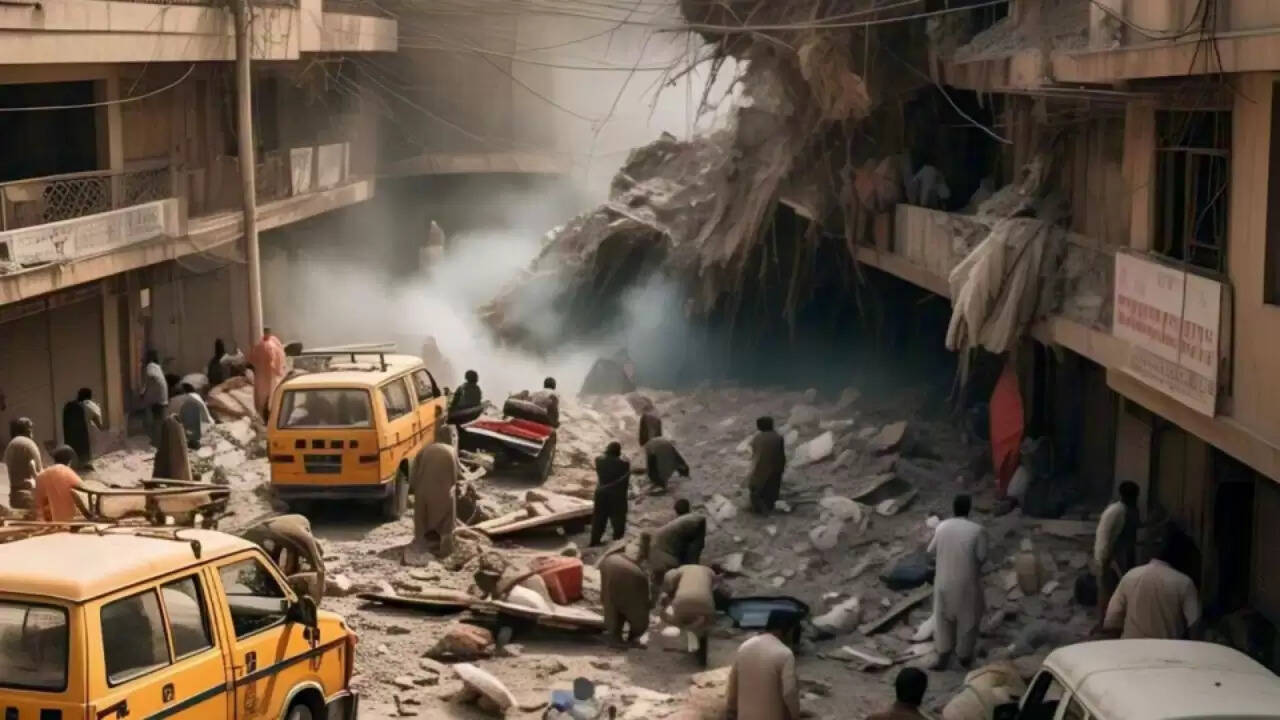 कराची में इमारत ढहने से मची तबाही: 16 की मौत, 20 से अधिक लोग फंसे