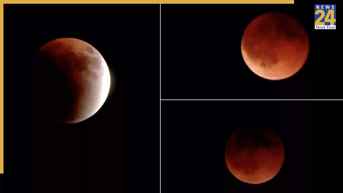 भारत में पूर्ण चंद्रग्रहण और ब्लड मून का अद्भुत नजारा