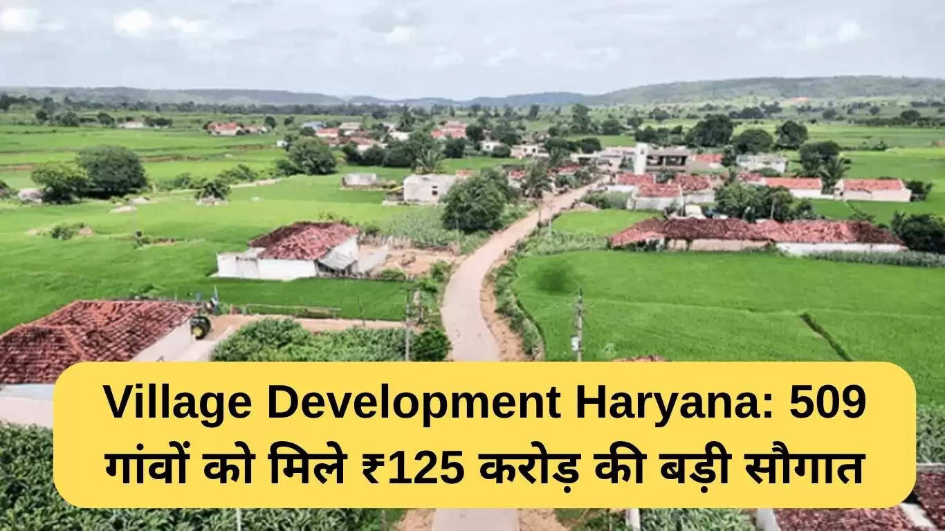 हरियाणा के 509 गांवों को मिला 125 करोड़ का विकास पैकेज
