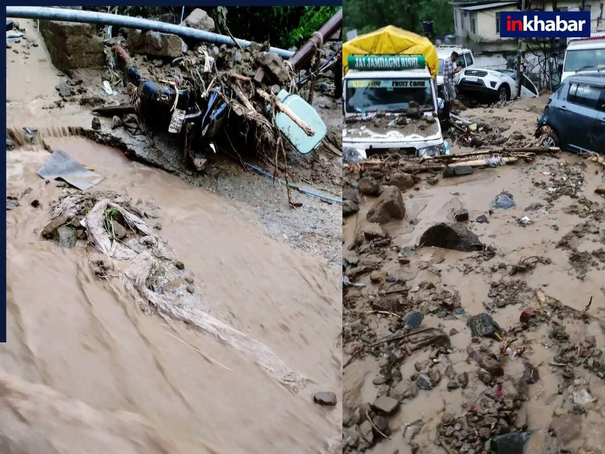 हिमाचल प्रदेश में बाढ़ से जनजीवन प्रभावित, दो लोगों की मौत