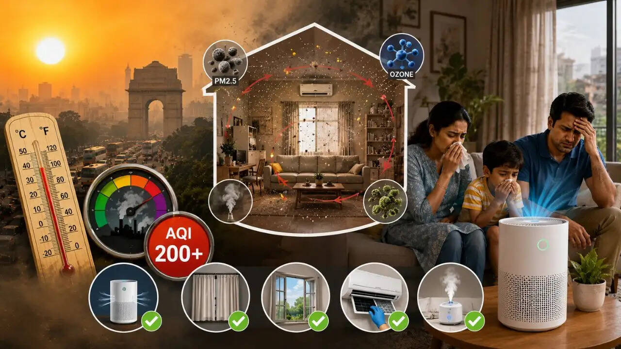 गर्मी में घर के अंदर प्रदूषण: जानें कैसे बचें