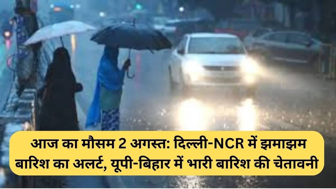 भारत में मौसम अपडेट: दिल्ली-एनसीआर में भारी बारिश का अलर्ट
