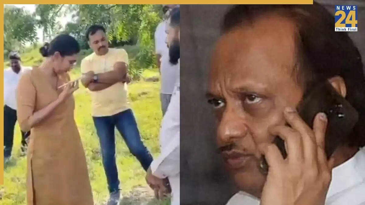 अजीत पवार और पुलिस अधिकारी के बीच विवादास्पद बातचीत का वीडियो वायरल