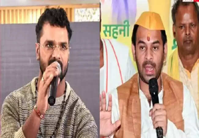 तेजप्रताप यादव ने खेसारी लाल यादव पर साधा निशाना, पूछा कौन सा रोजगार देंगे?
