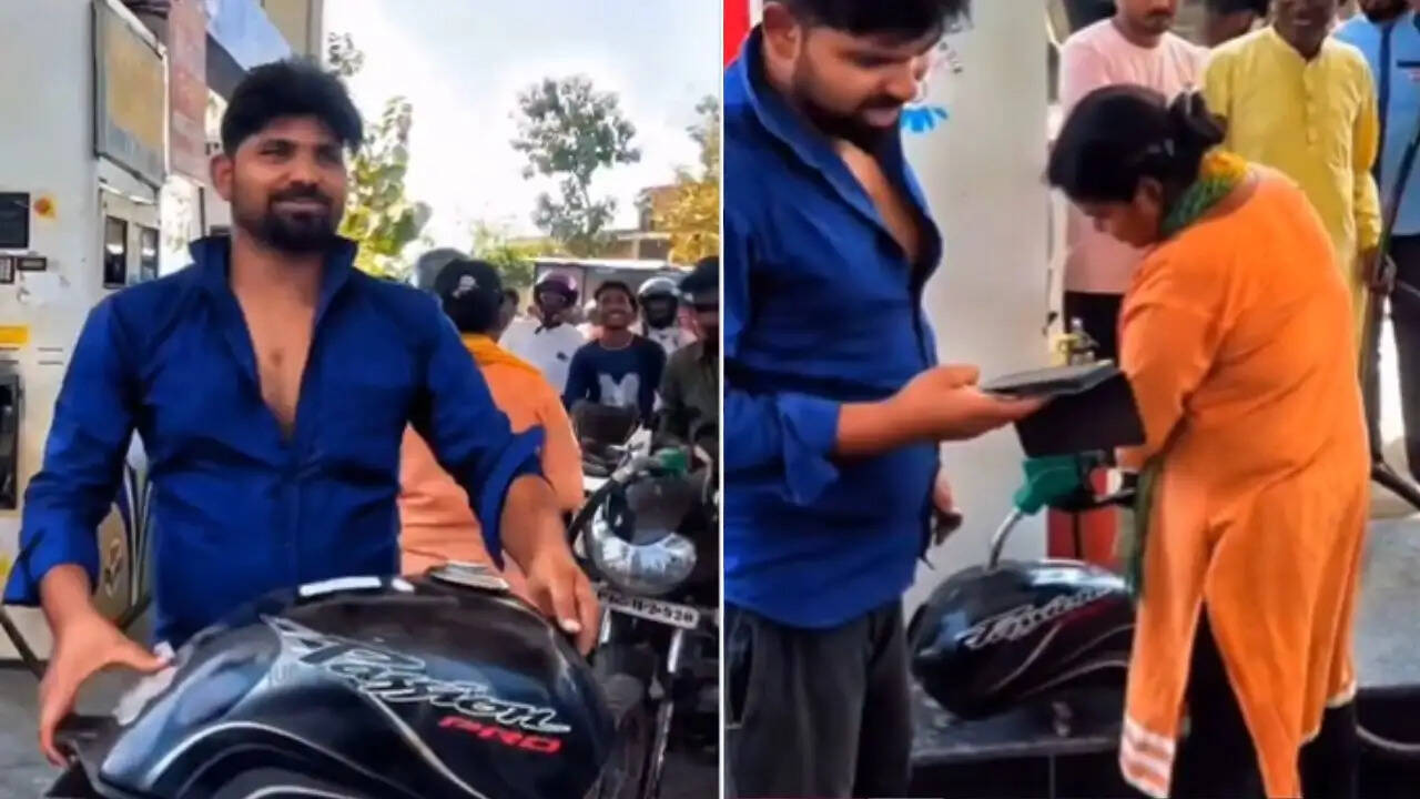 पेट्रोल भरवाने का अनोखा तरीका: युवक ने बाइक की टंकी लेकर किया जुगाड़