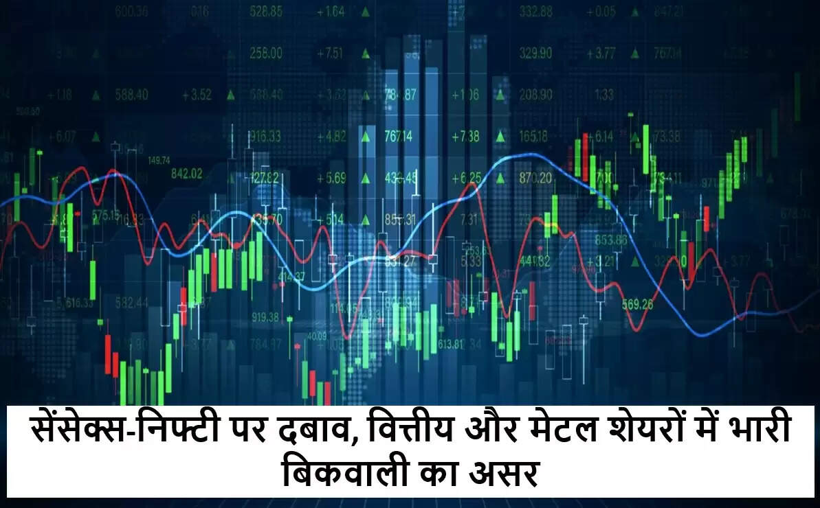 भारतीय शेयर बाजार में गिरावट: वित्तीय और धातु क्षेत्र में बिकवाली का असर