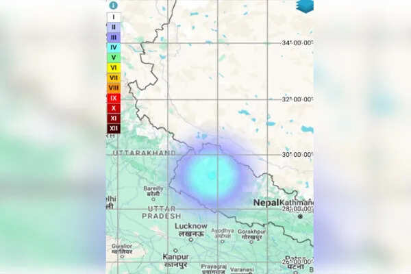 नेपाल में भूकंप के झटके, तीव्रता 3.9 दर्ज