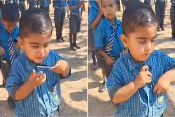 बच्चे की मासूमियत का वीडियो सोशल मीडिया पर छाया