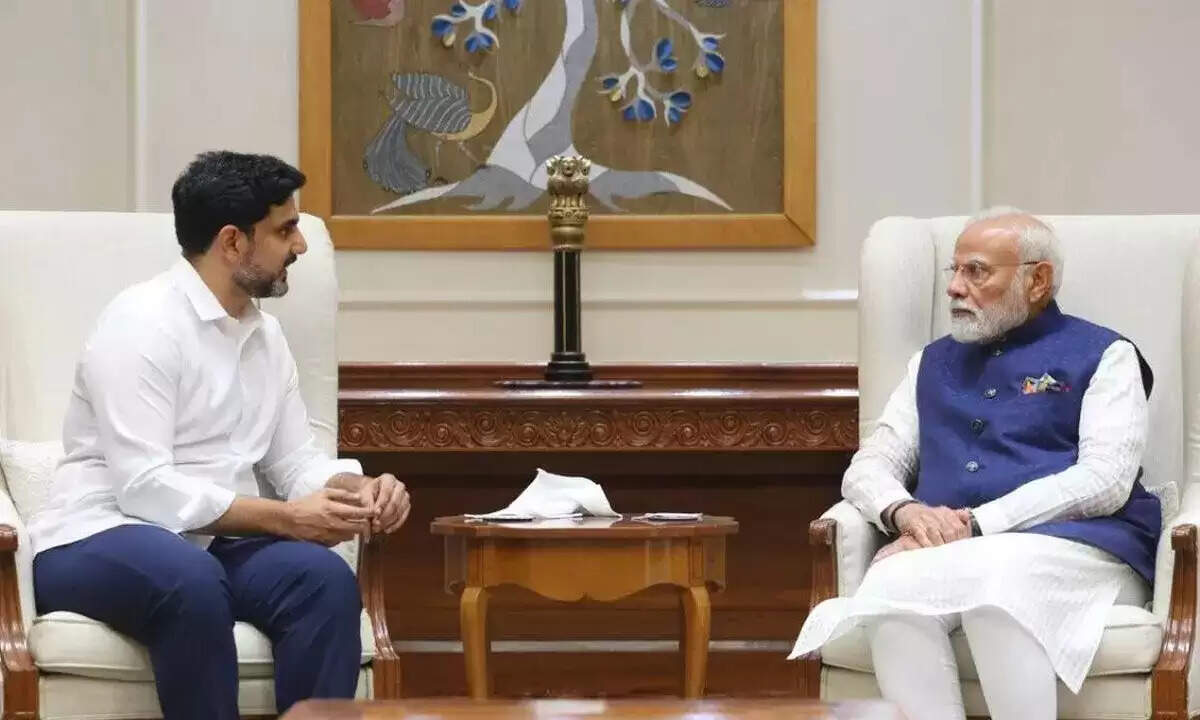 आंध्र प्रदेश के विकास के लिए मोदी से मिले नारा लोकेश