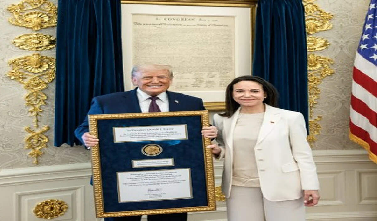 नोबेल शांति पुरस्कार पर विवाद: ट्रंप को भेंट किया गया पदक