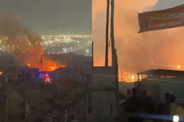 प्रयागराज माघ मेले में आग लगने की तीसरी घटना, एक युवक झुलसा