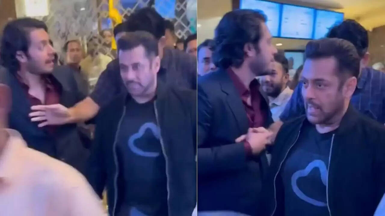 सलमान खान के बॉडीगार्ड ने आमिर खान के बेटे को रोका, वीडियो वायरल