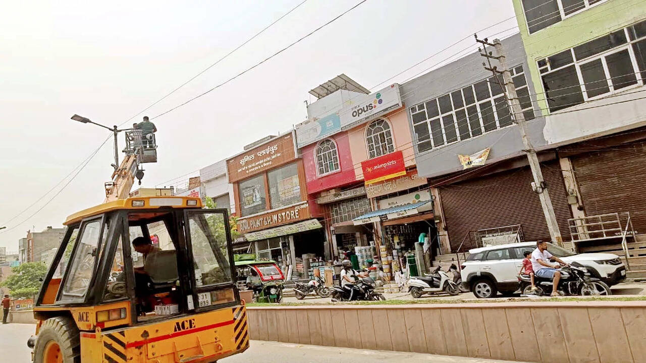 जींद में प्रधानमंत्री मोदी के दौरे से पहले सौंदर्यीकरण कार्य तेज