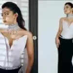 रश्मिका मंदाना का बोल्ड लुक: सफेद टॉप और काली स्कर्ट में फैंस का दिल जीत लिया