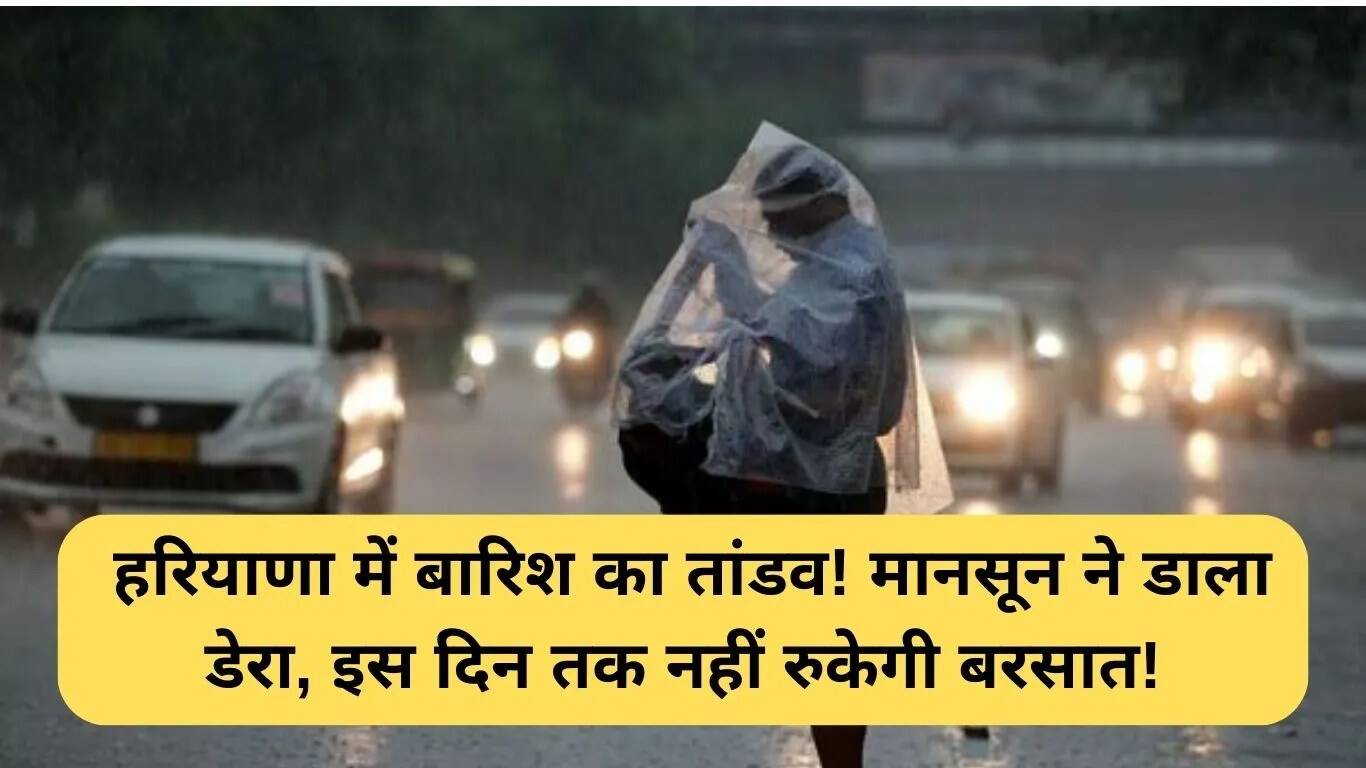 हरियाणा में बारिश का कहर: मौसम विभाग ने जारी किया अलर्ट