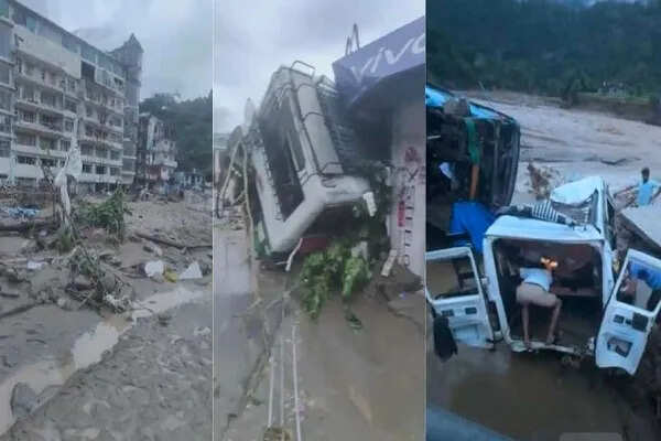 हिमाचल प्रदेश के मंडी में बारिश से भारी तबाही, कई लापता