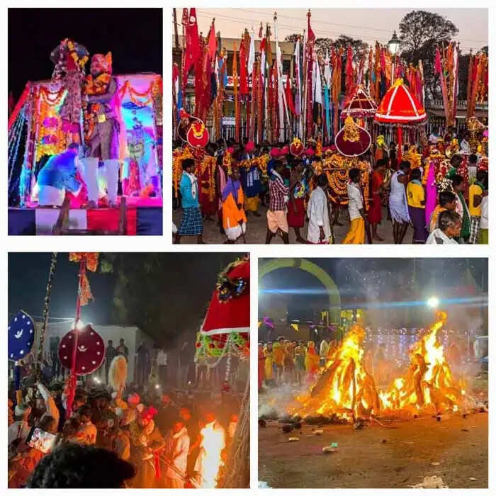 बस्तर की अनूठी होलिका दहन में भक्त प्रहलाद और होलिका हो जाते है गौण