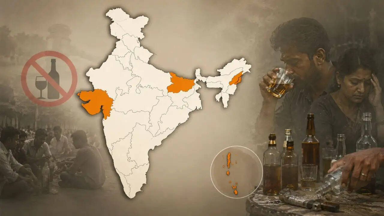 भारत के ड्राई स्टेट्स में शराब सेवन की स्थिति: नई रिपोर्ट से खुलासा