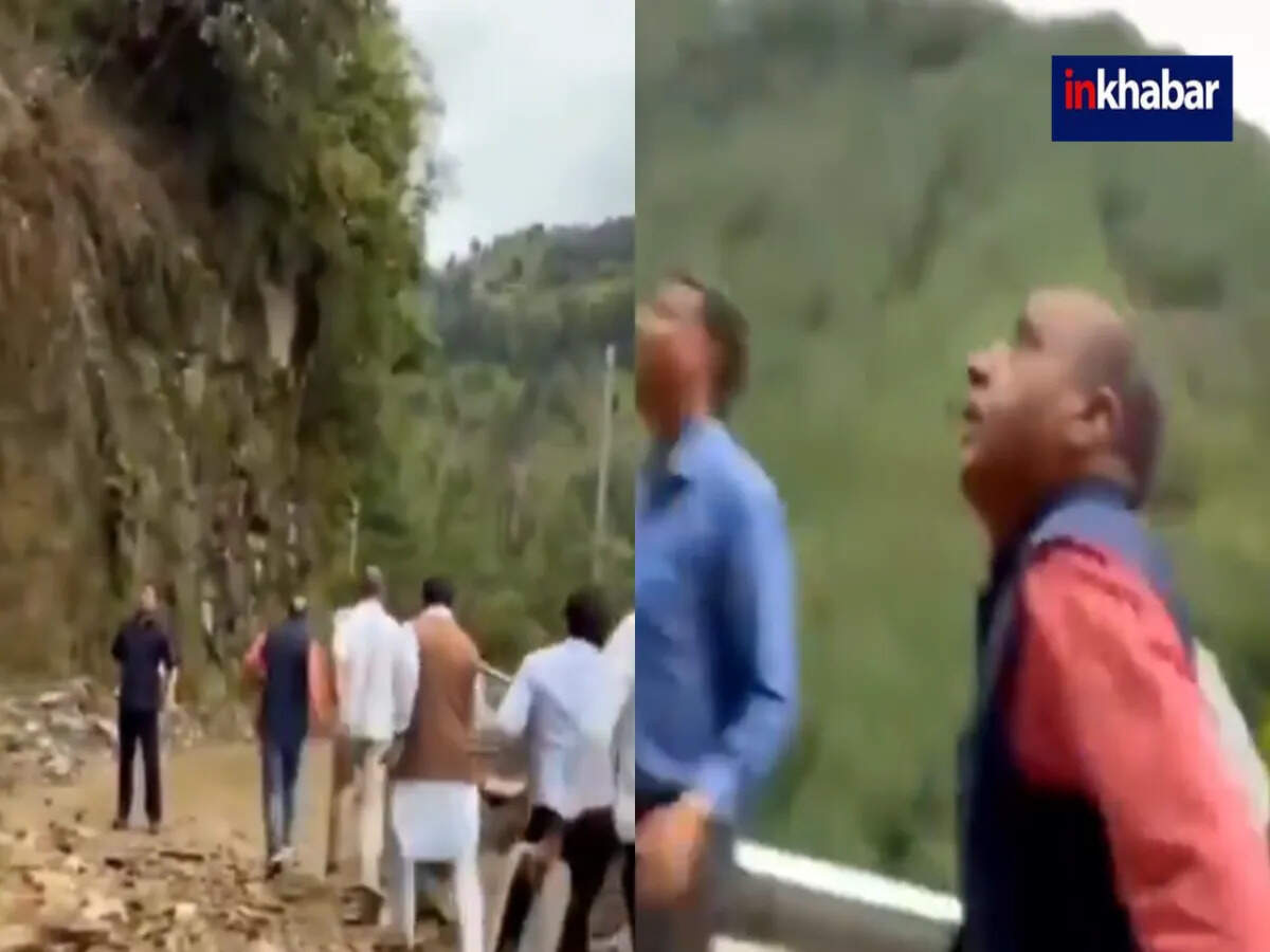 हिमाचल प्रदेश में भूस्खलन से पूर्व मुख्यमंत्री जयराम ठाकुर बाल-बाल बचे