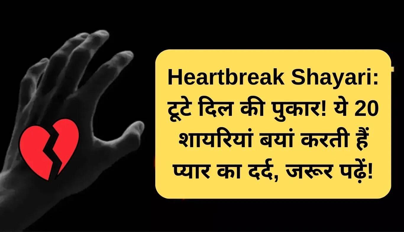 दिल के दर्द को बयां करती 20 बेहतरीन शायरी