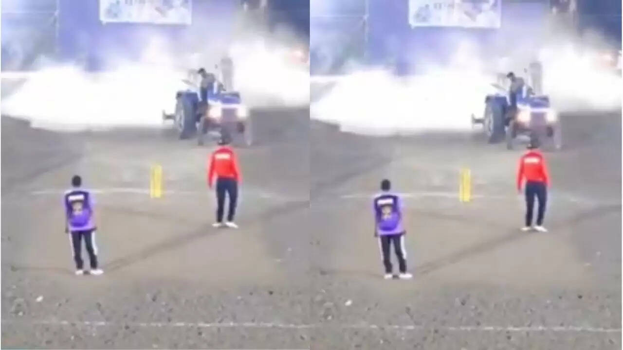 जलगांव में क्रिकेट मैच के दौरान ट्रैक्टर से पिच को नुकसान: क्या है पूरा मामला?