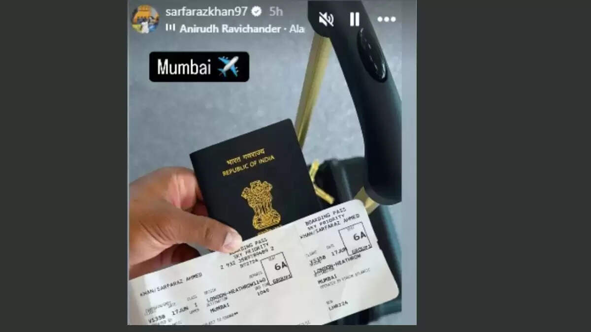 सरफराज खान की इंग्लैंड से भारत वापसी, टेस्ट सीरीज में नहीं मिली जगह