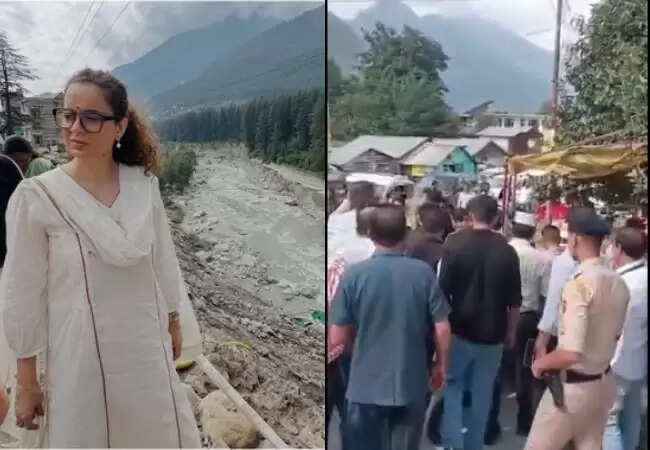 कंगना रनौत का मनाली दौरा: बारिश-बाढ़ पीड़ितों का गुस्सा