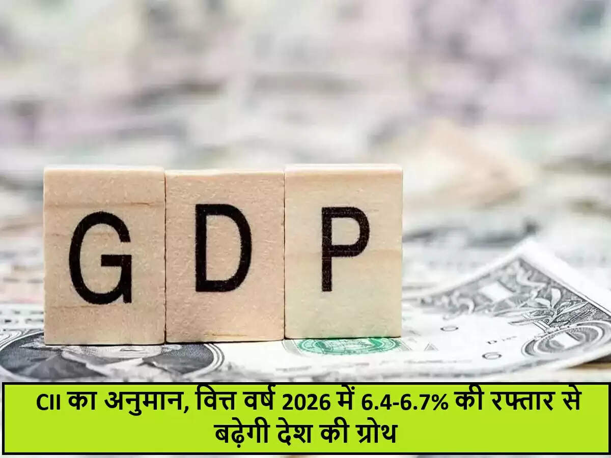 भारतीय अर्थव्यवस्था की वृद्धि दर में सुधार की उम्मीद: CII का अनुमान
