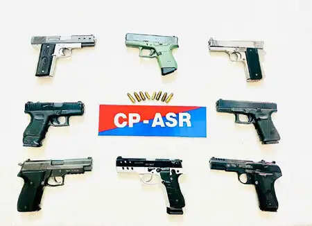 अमृतसर में अंतरराष्ट्रीय तस्करों की गिरफ्तारी, 8 आधुनिक पिस्तौल बरामद