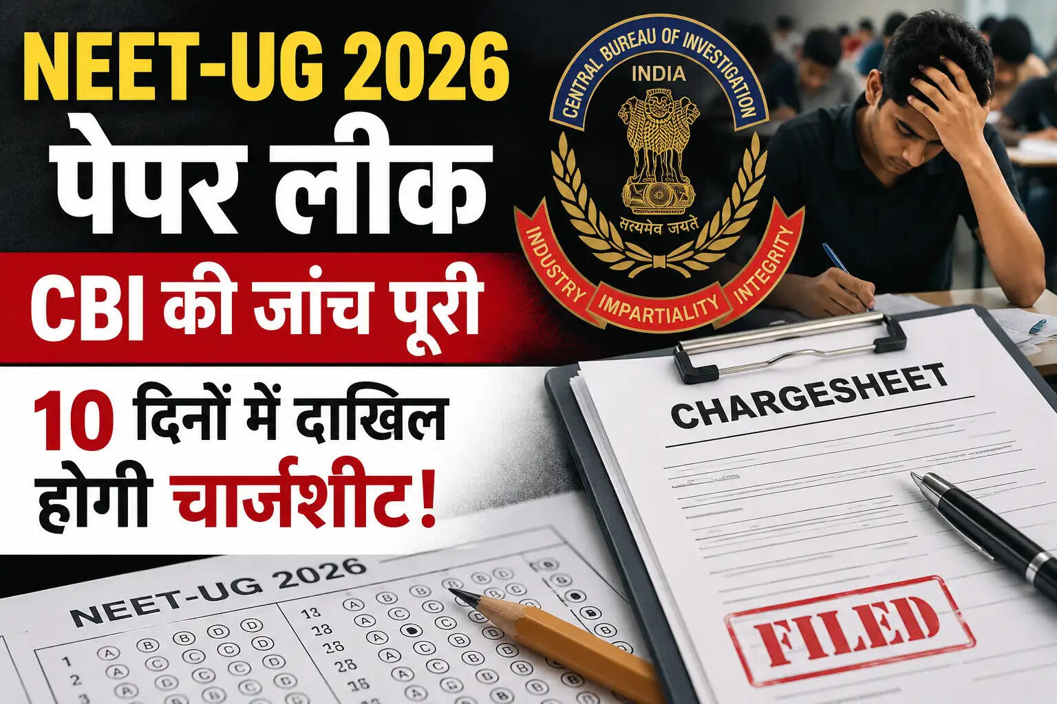 NEET-UG 2026 पेपर लीक मामले में CBI की जांच लगभग पूरी, चार्जशीट जल्द