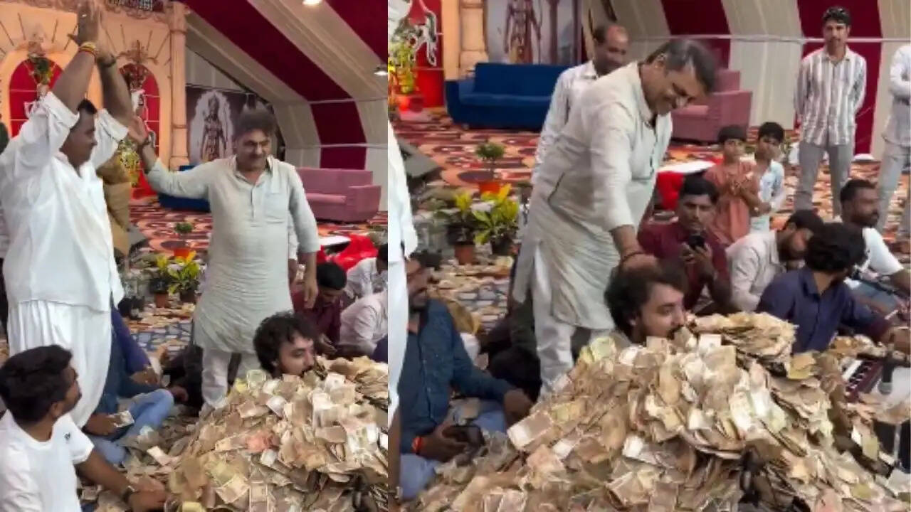 गुजरात में लोक गायक पर नोटों की बारिश का वायरल वीडियो