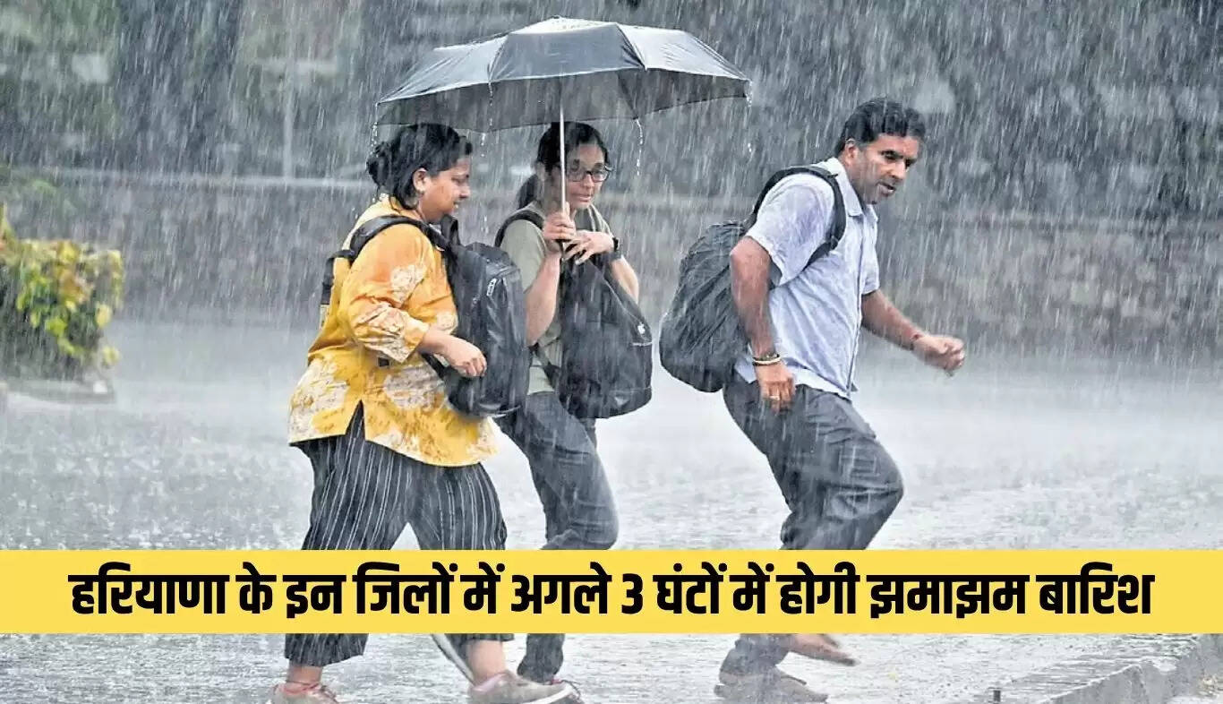 हरियाणा में मौसम का बदलाव: अगले 3 घंटों में बारिश की संभावना