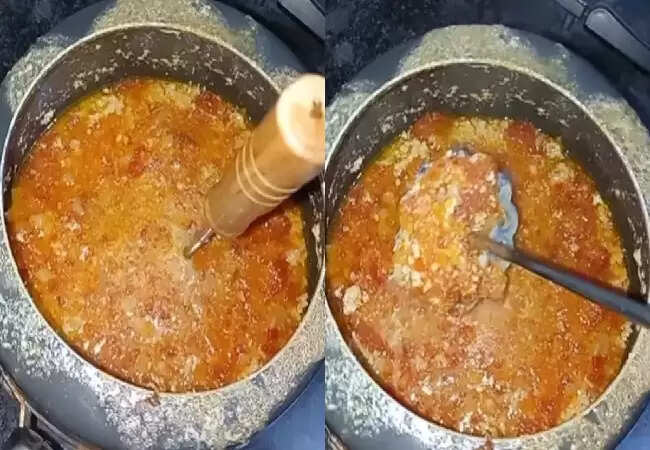 गाजर का हलवा बनाने में शॉर्टकट ने किया बुरा हाल, वायरल वीडियो ने सबको किया हैरान