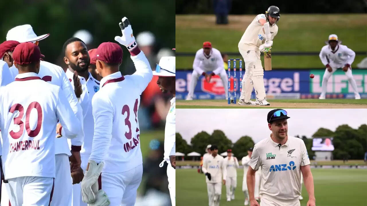 NZ vs WI: दूसरे दिन वेस्टइंडीज 167 रन पर ढेर, न्यूजीलैंड ने 96 रन की बढ़त बनाई