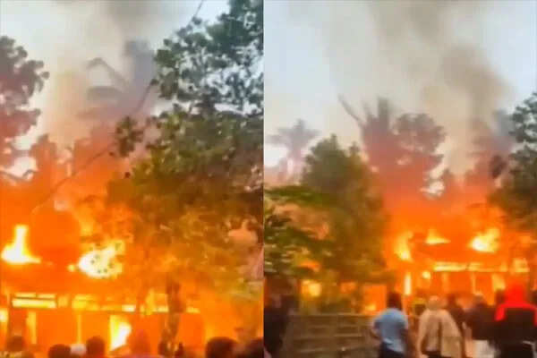 बांग्लादेश में हिंदू अल्पसंख्यकों पर बढ़ते हमले: आगजनी की नई घटना